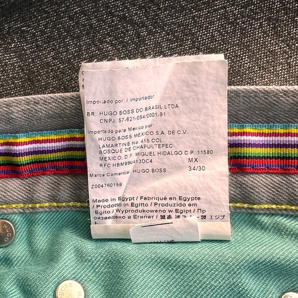 Boss Hugo Maine Regular Fit Light Gray Jeans Men’s SZ 34/30 - Picture 8 of 14